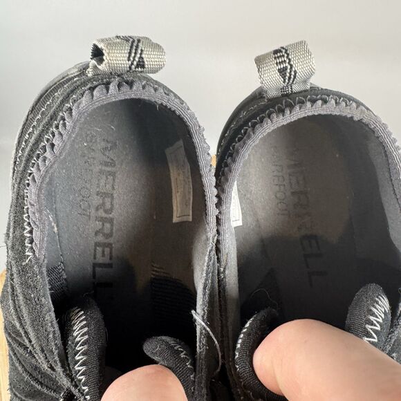 S MERRELL Womens Size 6 Barefoot Contour Glove Running Shoe Sneaker Black J68430 - Picture 7 of 8
